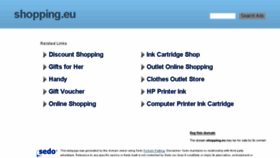 What Shopping.eu website looked like in 2016 (7 years ago)
