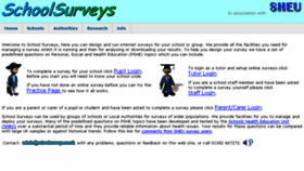 What Schoolsurveys.co.uk website looked like in 2016 (7 years ago)