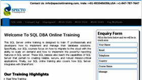What Sqldbaonlinetraining.com website looked like in 2016 (7 years ago)