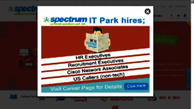 What Spectrum.in website looked like in 2016 (7 years ago)