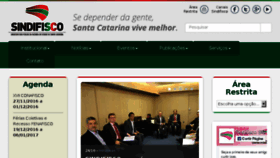 What Sindifisco.org.br website looked like in 2016 (7 years ago)