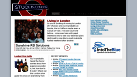 What Stuckinlondon.com website looked like in 2016 (7 years ago)