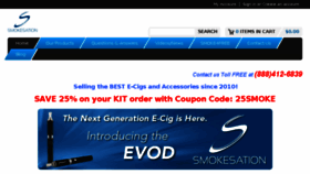 What Smokesation.com website looked like in 2016 (7 years ago)