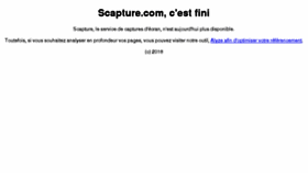 What Scapture.com website looked like in 2016 (7 years ago)