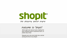 What Shopit.com website looked like in 2016 (7 years ago)
