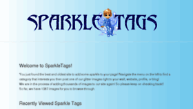 What Sparkletags.com website looked like in 2016 (7 years ago)