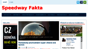 What Speedwayfakta.cz website looked like in 2016 (7 years ago)
