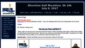What Shorelinehalf.com website looked like in 2016 (7 years ago)