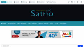 What Satrio.id website looked like in 2016 (7 years ago)