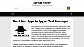 What Spyappreview.com website looked like in 2016 (7 years ago)