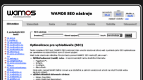 What Seo.wamos.cz website looked like in 2016 (7 years ago)