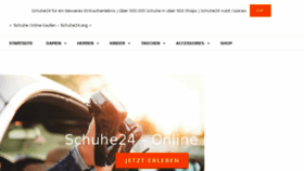What Schuhe24.org website looked like in 2016 (7 years ago)
