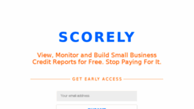 What Scorely.com website looked like in 2016 (7 years ago)