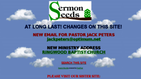 What Sermonseeds.org website looked like in 2016 (7 years ago)