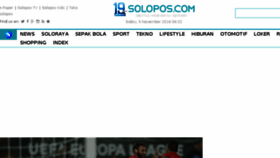 What Solopos.net website looked like in 2016 (7 years ago)