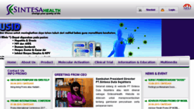 What Sintesahealth.co.id website looked like in 2016 (7 years ago)