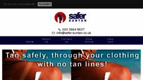 What Safer-suntan.co.uk website looked like in 2016 (7 years ago)