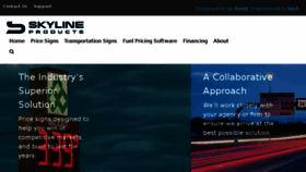 What Skylineproducts.com website looked like in 2016 (7 years ago)
