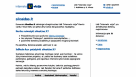 What Siloaidas.lt website looked like in 2016 (7 years ago)