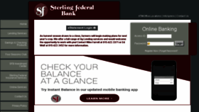 What Sterlingfederal.com website looked like in 2016 (7 years ago)