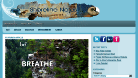 What Shorelinenotes.com website looked like in 2016 (7 years ago)