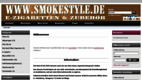 What Smokestyle.de website looked like in 2016 (7 years ago)