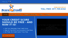 What Scoremycredit.com website looked like in 2016 (7 years ago)