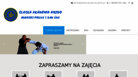 What Slaska-akademia-aikido.pl website looked like in 2016 (7 years ago)