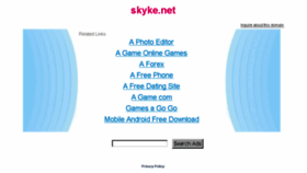 What Skyke.net website looked like in 2016 (7 years ago)