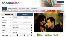 What Shadimatch.com website looked like in 2016 (7 years ago)
