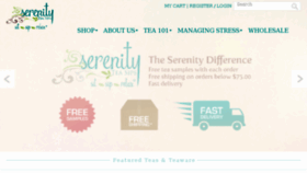 What Serenityteasips.com website looked like in 2016 (7 years ago)