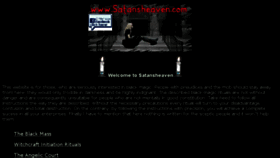 What Satansheaven.com website looked like in 2016 (7 years ago)