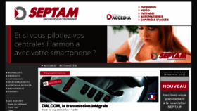 What Septam.fr website looked like in 2016 (7 years ago)