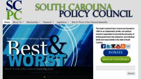 What Scpolicycouncil.org website looked like in 2016 (7 years ago)