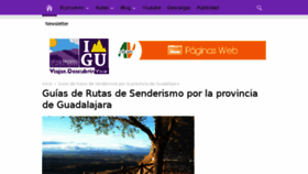 What Senderismoguadalajara.es website looked like in 2016 (7 years ago)