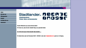 What Stadtlander.de website looked like in 2016 (7 years ago)