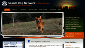 What Searchdogs.org website looked like in 2016 (7 years ago)