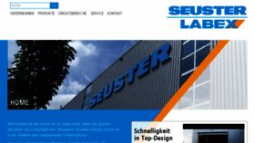 What Seuster.de website looked like in 2016 (7 years ago)