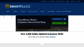 What Smartrules.com website looked like in 2016 (7 years ago)