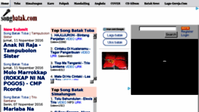 What Songbatak.com website looked like in 2016 (7 years ago)