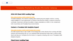 What Site.teradata.com website looked like in 2016 (7 years ago)