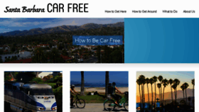 What Santabarbaracarfree.org website looked like in 2016 (7 years ago)