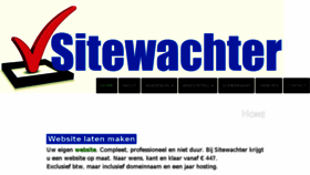 What Sitewachter.nl website looked like in 2016 (7 years ago)