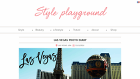 What Styleplayground.com website looked like in 2016 (7 years ago)
