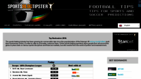 What Sportsblogtipster.com website looked like in 2016 (7 years ago)