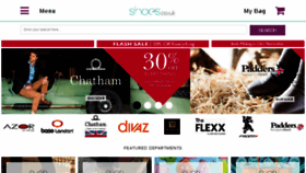 What Shoes.co.uk website looked like in 2016 (7 years ago)