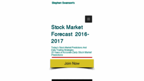 What Stockforecasttoday.com website looked like in 2016 (7 years ago)