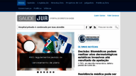 What Saudejur.com.br website looked like in 2016 (7 years ago)