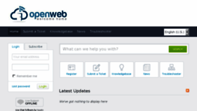 What Support.openweb.co.za website looked like in 2016 (7 years ago)