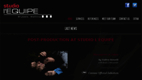 What Studio-equipe.be website looked like in 2016 (7 years ago)